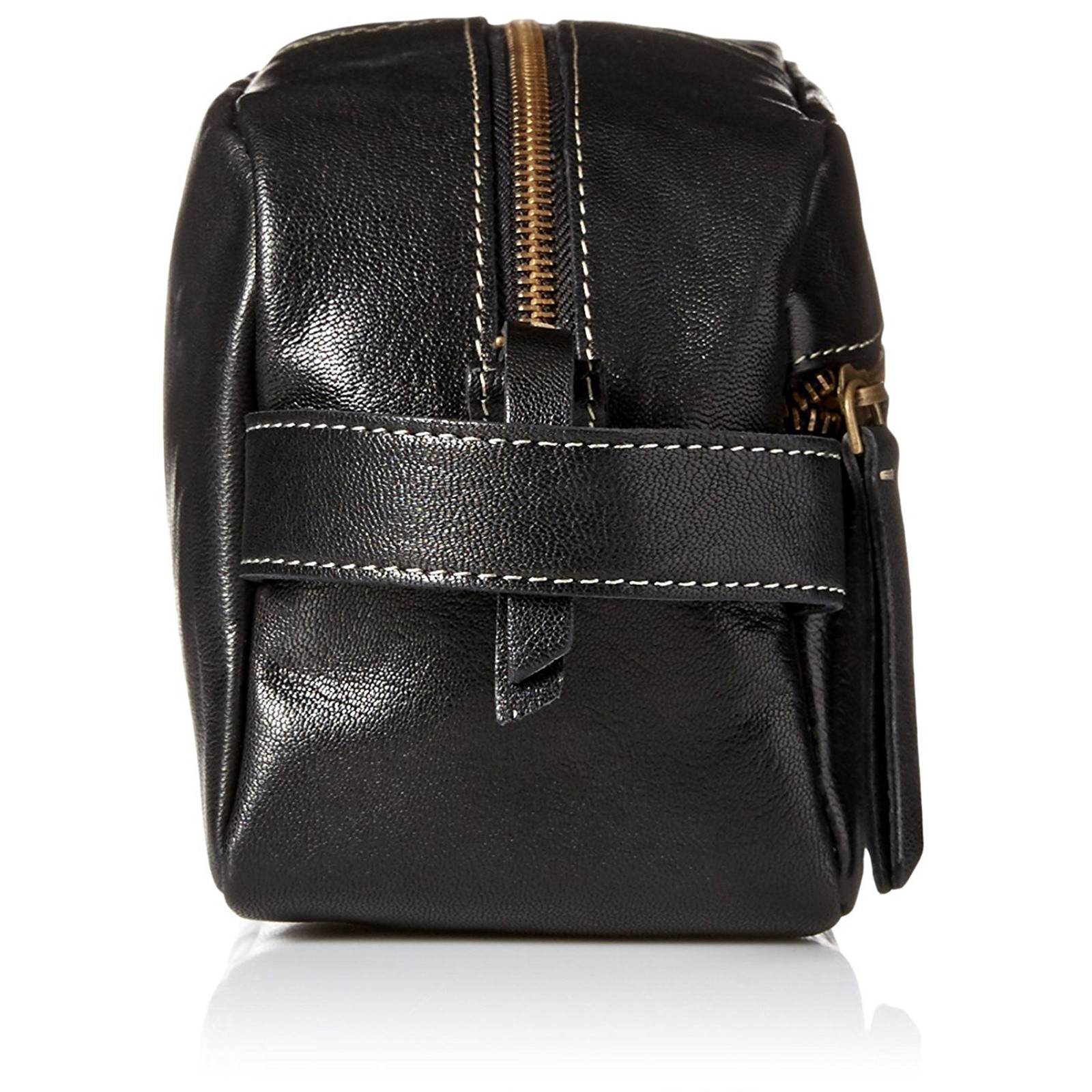 Timberland Men's Leather Travel Kit Toiletry Bag Dopp Kit Overnight